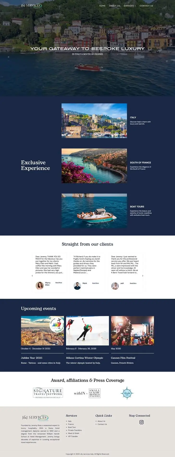J&J services italy Portfolio