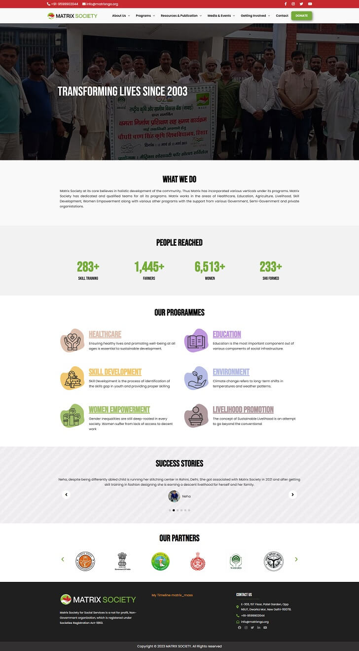 Matrix Society Portfolio